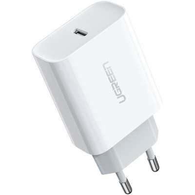 Зарядний пристрій Ugreen CD137 Type-C PD 20W Charger (White) (60450) Вінниця - фото 1