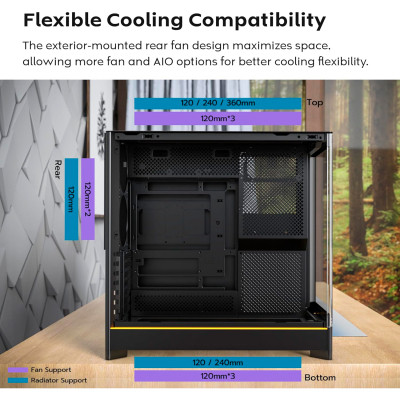 Корпус MONTECH HS02 (B) Винница - изображение 4