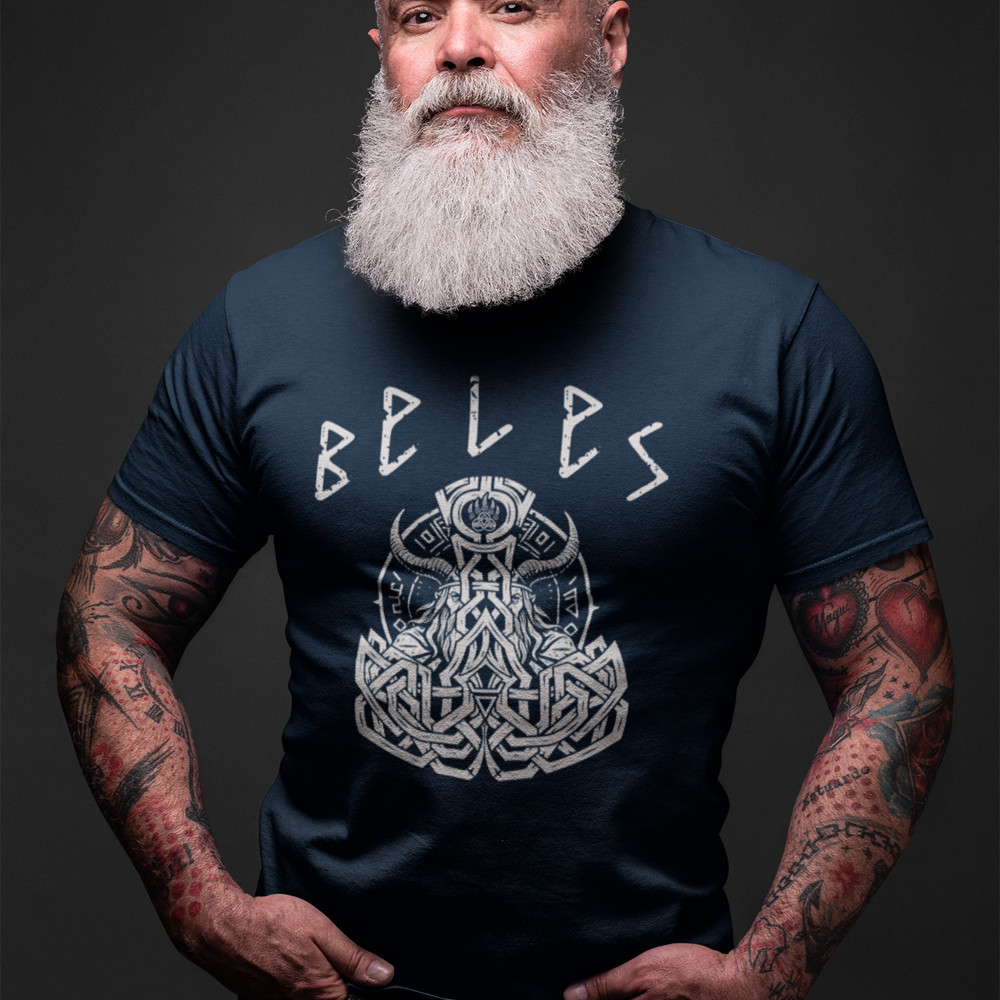 Футболка для мужчины с принтом "Велес" / Мужская патриотическая летняя хлопковая с рисунком Запоріжжя - фото 3