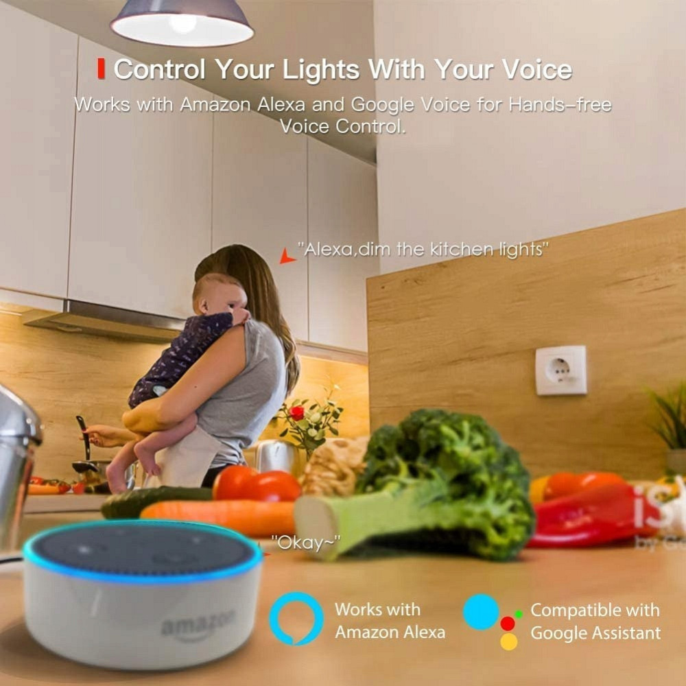 Умная LED лампочка TECKIN SB50 RGB: 800 лм, 7.5 Вт, управление со смартфона, Wi-Fi Smart RGB (Цена за 1 шт) Киев - изображение 10