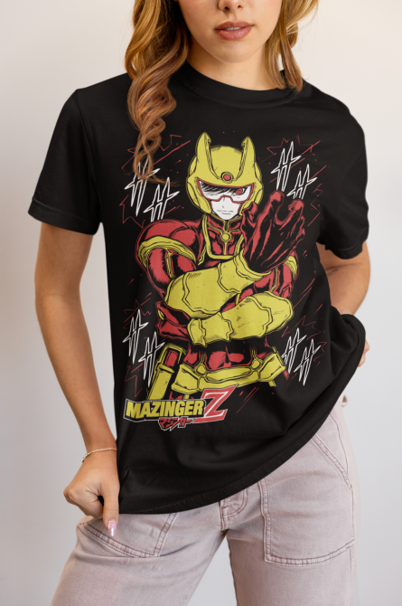 Футболка для мальчика аниме Мазингер З Коджи Сайака оверсайз (рост от 165 до 180 ) Черний AnimeJ0662m Днепр - изображение 3