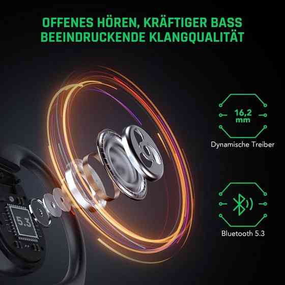 Бездротові навушники TWS Black Shark Open Bluetooth Earphones Black Одеса