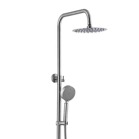 Душевая система универсальная Lidz Aria 1030 Nickel на три потребителя (с изливом) из нержавеющей стали Харьков