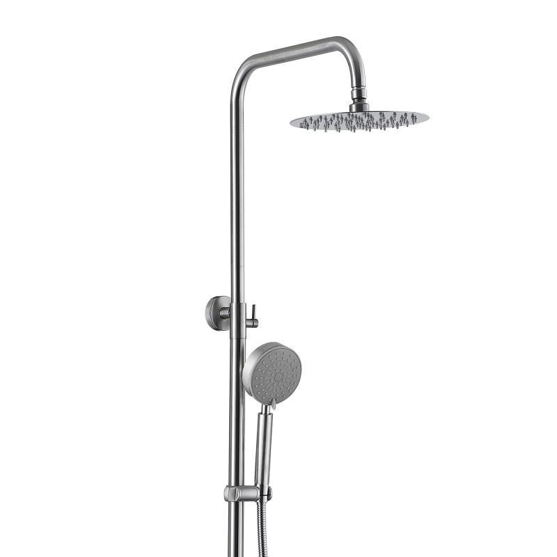 Душевая система универсальная Lidz Aria 1030 Nickel на три потребителя (с изливом) из нержавеющей стали Харьков - изображение 6