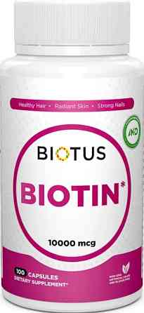 Біотинвід випадіння волосся Biotus Biotin 10000 мкг 100 капс Київ