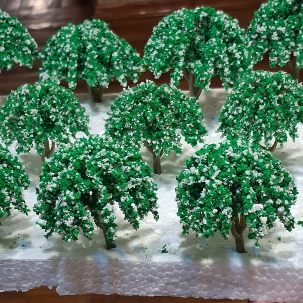 Зеленые деревья 6-7 см для макета, миниатюры, мини-сада, минкроланшафта, диорам, моделизма Одесса - изображение 2
