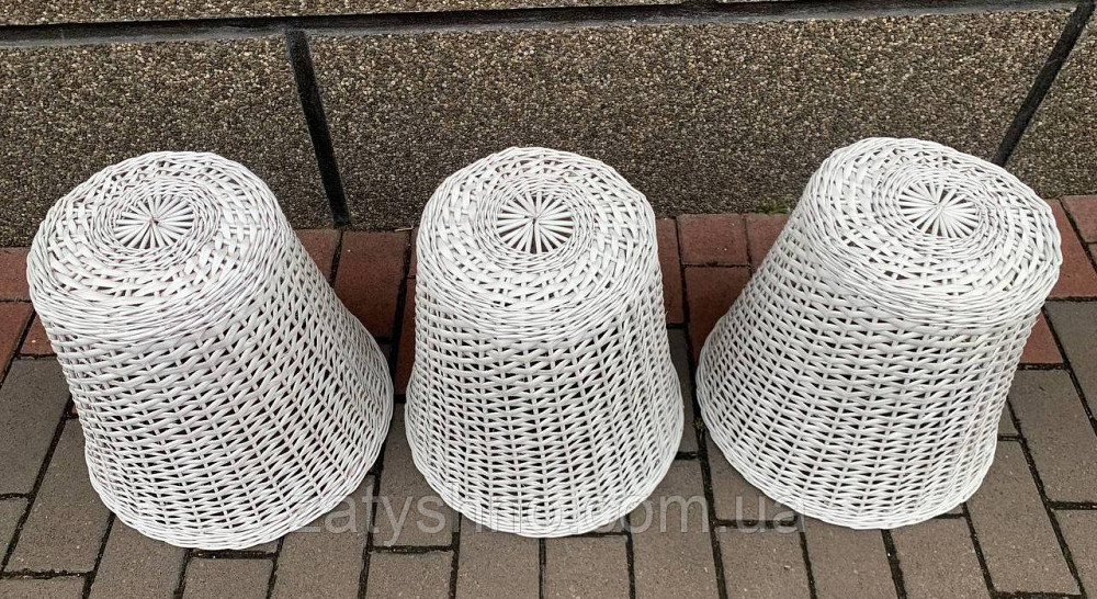 Набор белых плетеных люстер из лозы Киев - изображение 5