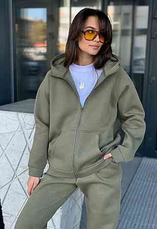 Зип худи женское оверсайз Хаки 50/52 Харьков