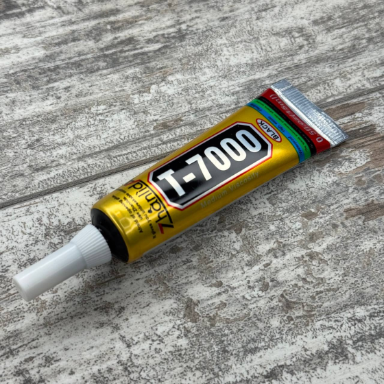 Клей промисловий T-7000 15 мл чорний для тачскрінів і дисплеїв смартфонів Київ