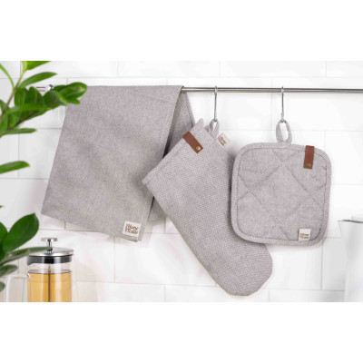 Салфетка на стол Ardesto Oliver серый 40х40 см, 100% хлопок (ART06OD) Винница - изображение 3