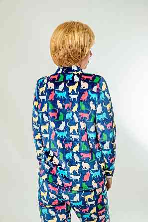 Комплект-пижама, домашний женский, теплый, топ Крохатушка одяг Киев