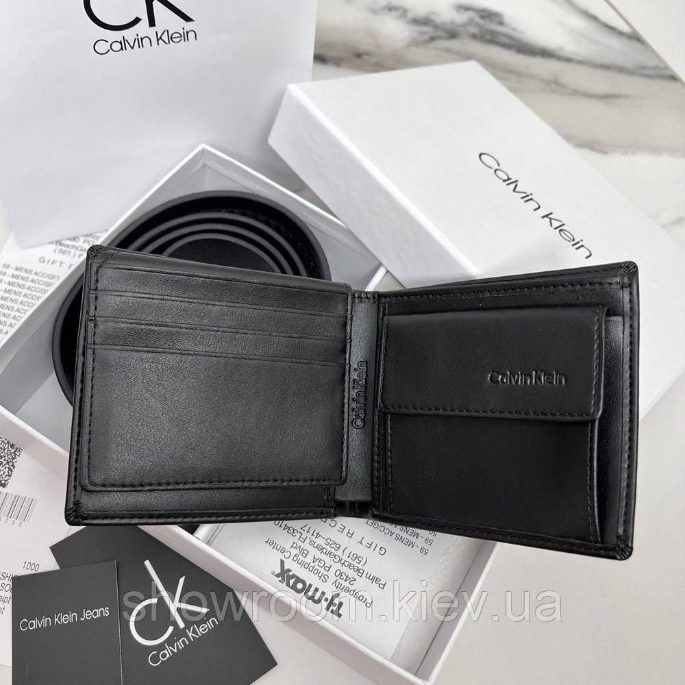 Чоловічий подарунковий набір портмоне та ремінь (407) Київ - фото 8