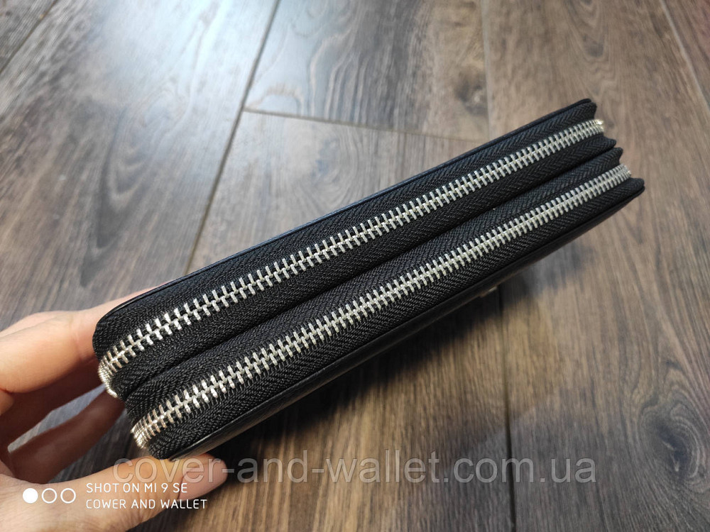 Шкіряний чоловічий гаманець клатч на дві блискавки Marco Coverna 801 Київ - фото 5