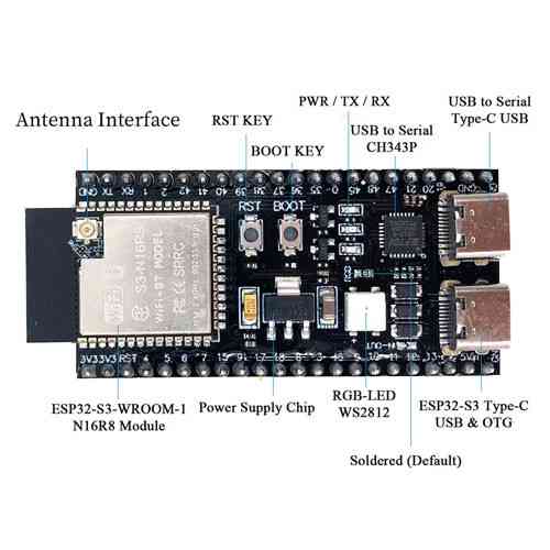 ESP32-S3 N16R8 44pin DevKitC-1 Wi-Fi Bluetooth с IPEX, плата разработчика Киев