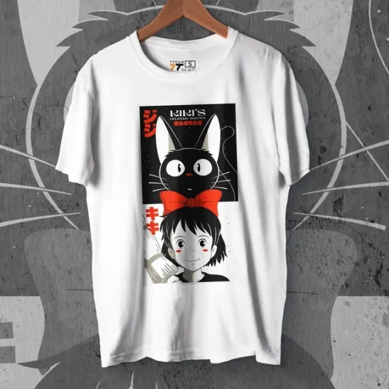 Футболка для підлітка хлопчика з принтом Kiki'140 Delivery 140ervice WE Розмір 160 Anime10979 Дніпро