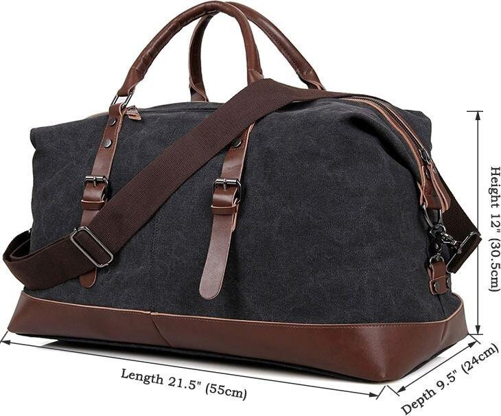 Сумка дорожня Сіра (Vintage) Київ - фото 4