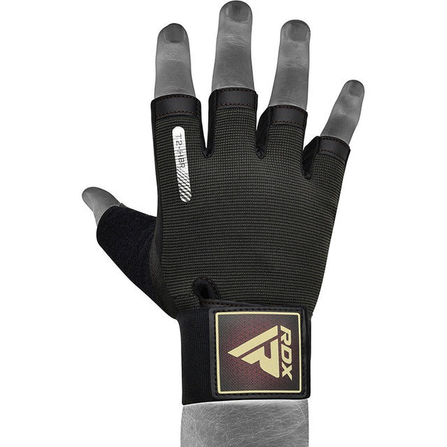 Перчатки для фітнесу RDX T2 Half Brown L Кам'янське - фото 2