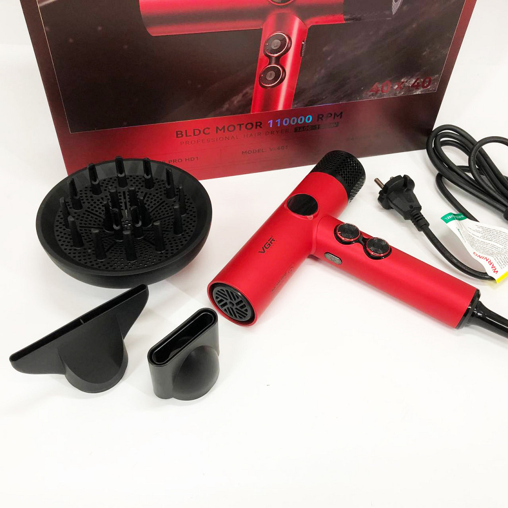 Фен для дому та подорожей, Фен з режимом регулювання температури для волосся з холодним обдуванням OG-63 Львів - фото 6