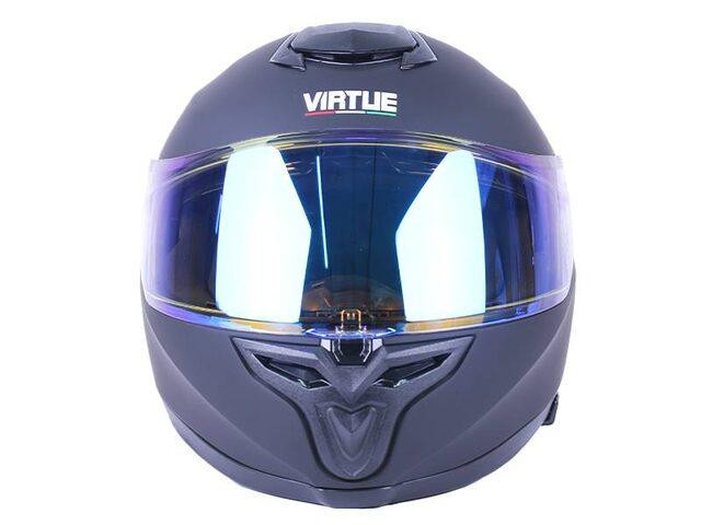 Шолом мотоциклетний інтеграл MD-820-1 (чорний матовий, скло синій хамелеон, size L) Мукачево - фото 5