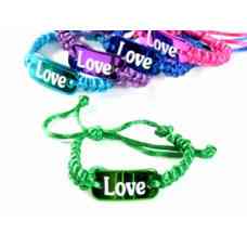 Жіночий плетений браслет Love Київ