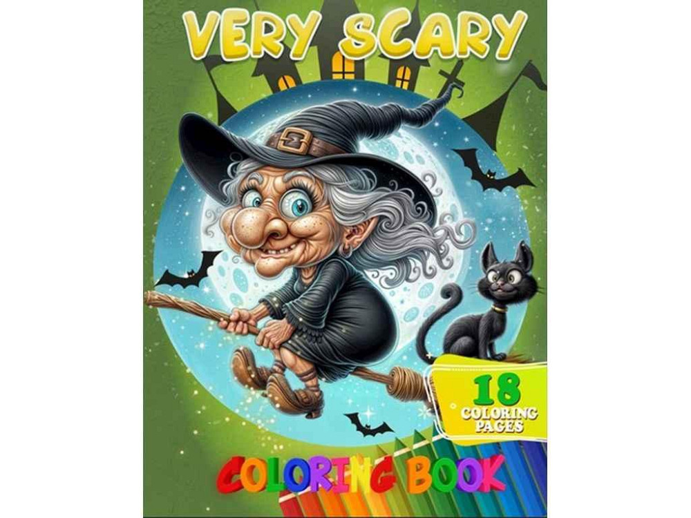 Розфарбовка А4 18 кол малюнків. Very Scary ТМ Джамбі Київ - фото 1