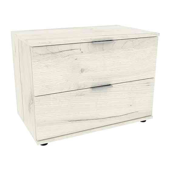 Тумба-комод в вітальню К-12, Дуб Крафт Білий, 700/425/530 Львів