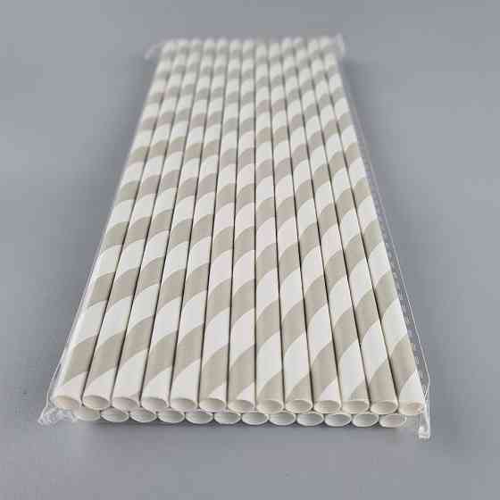 Соломка трубочка бумажная Ø 5 мм 20 см 