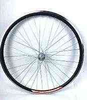Обод велосипедный (в сборе) 26 (перед, 36 спиц, алюминий, диск. тормоз, черный) (двойной) Мукачево