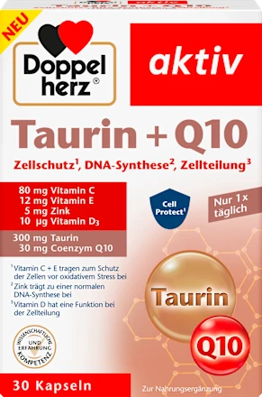 Doppelherz Taurin + Q10 Kapseln 30 St Капсули Таурин + Q10 Киев