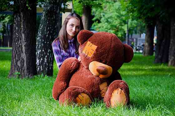 Плюшевий ведмедик М'яка іграшка Потап 150 см Шоколадний Тернопіль