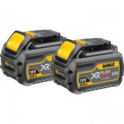 Зарядное устройство для аккумуляторов инструмента DeWALT 18 В, 54 В,8 А, 0.65 кг, 2 аккумулятора (DCB118T2) Винница