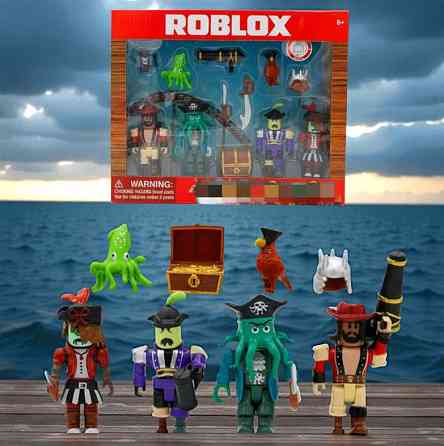 Набір ігрових фігурок Roblox у коробці восьминіг пірат, ігрові фігурки герої Роблокс 8 шт ( 24140 ) Харків