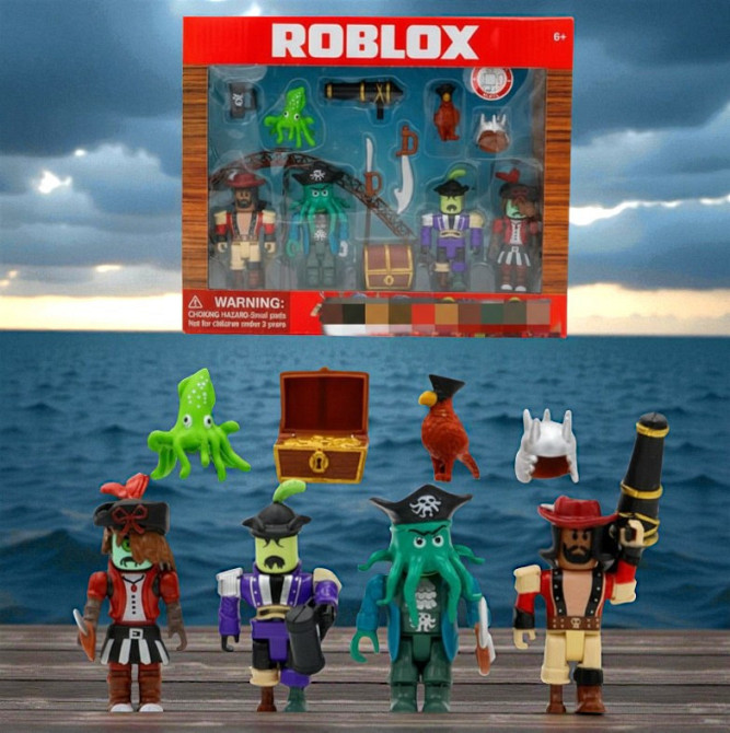 Набір ігрових фігурок Roblox у коробці восьминіг пірат, ігрові фігурки герої Роблокс 8 шт ( 24140 ) Харків - фото 1