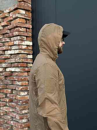 Тактична куртка Pave Hawk койот з аквамолніями, липучками для шевронів і вітрозахистом Львів