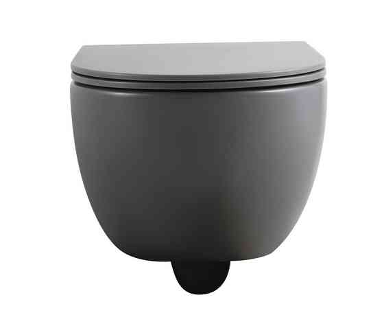 Унитаз подвесной Mixxus Premium TOPPER-0303-R GRAY 495x370x350mm система смыва RIMLESS (MP6657) Киев