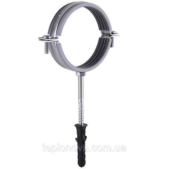 Хомут в сборе CR 3″ (85-94мм) с винтом-шурупом 8*100 и дюбелем в уп., серый Черновцы