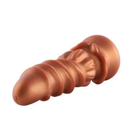 Фалоімітатор для секс-машин Hismith Spiral Grain Silicone Dildo Monster Series, спіральний рельєф Sex Aura Київ