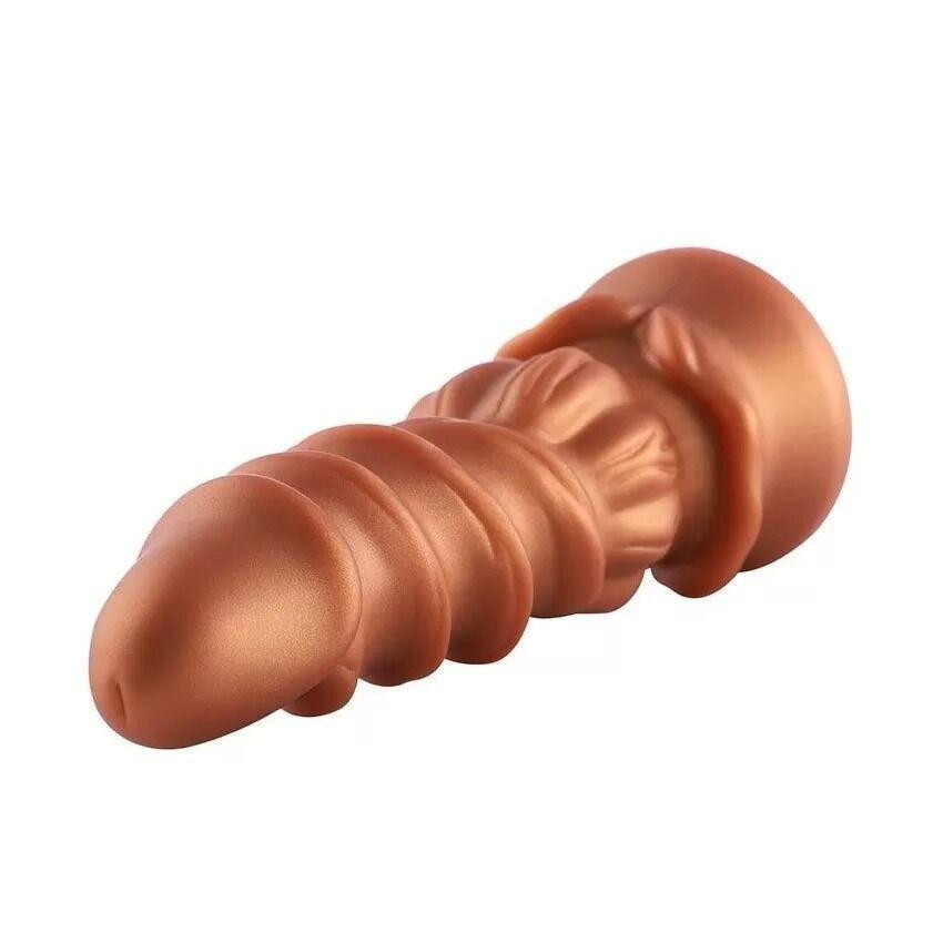 Фалоімітатор для секс-машин Hismith Spiral Grain Silicone Dildo Monster Series, спіральний рельєф Sex Aura Київ - фото 5