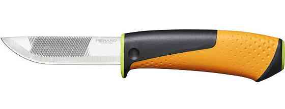Посилений Ніж для важких робіт з чохлом-точилкою Fiskars (1023619) Нержавіюча сталь Нововолинськ