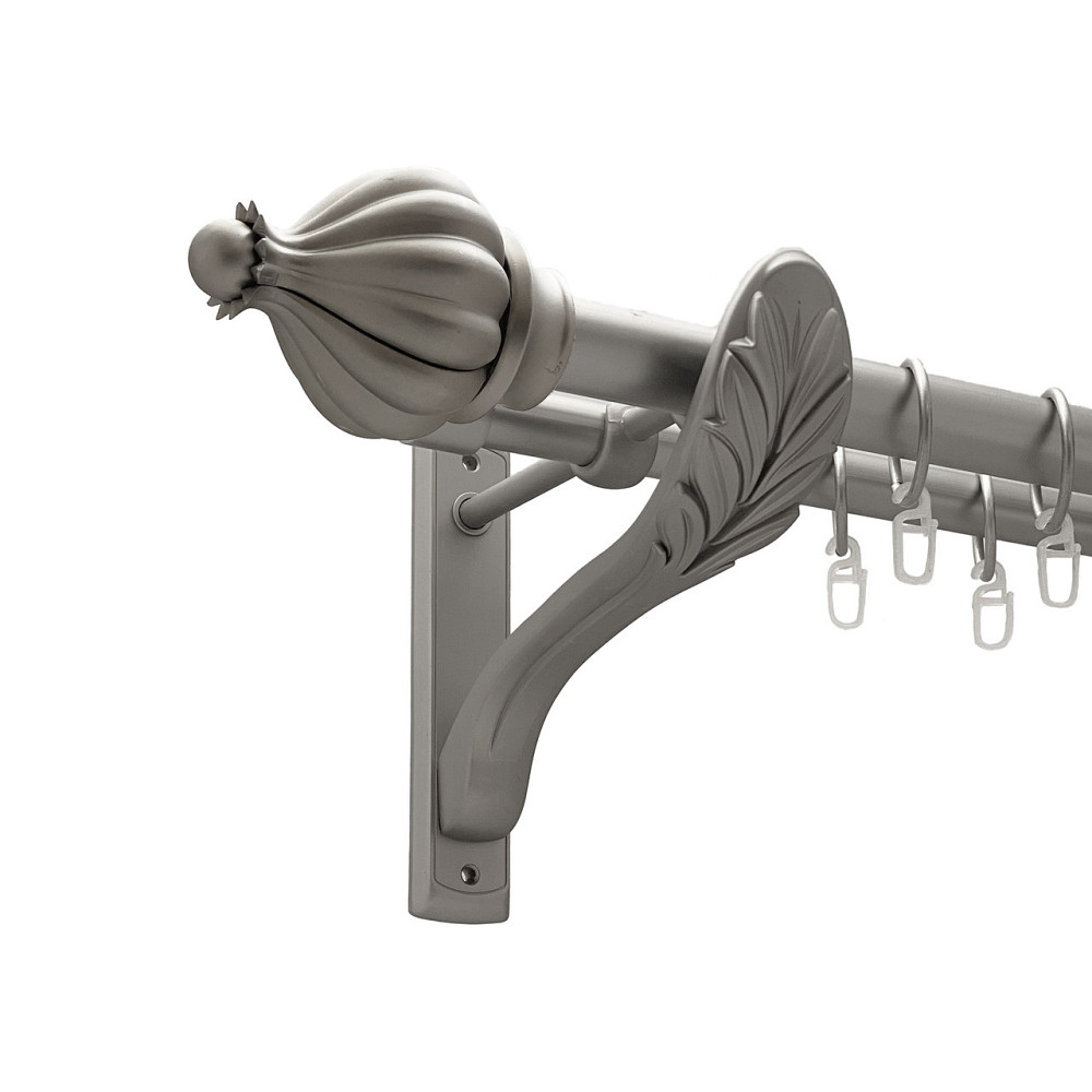 Карниз Orvit Таджа металевий дворядний ретро Сатин 25\19 мм 300 см (00-00011334) Львів - фото 1