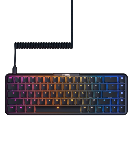 Низькопрофільна механічна клавіатура Fnatic STREAK65 LP Black RGB PBT для кіберспорту та геймінгу Київ - фото 5