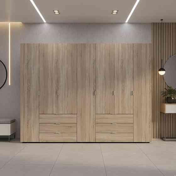 Комплект шаф для одягу Doros Гелар (2 шт.) 271,2х49,5х203,4 см Дуб сонома (DRS-011113) Львів