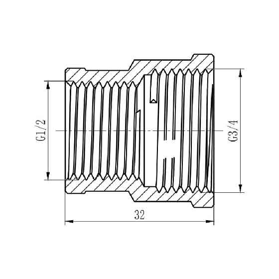 Муфта Thermo Alliance Forte 1/2" ВВ хром SF357H2015 Київ