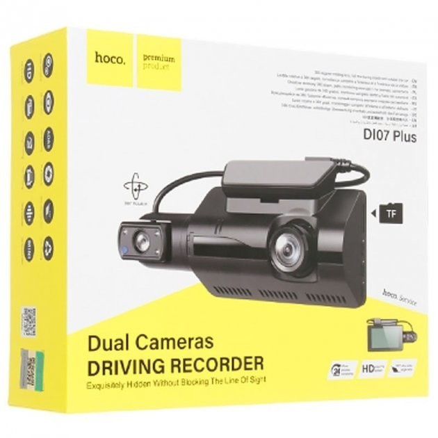 Автомобильный видеорегистратор DVR Hoco DL07 Plus LTPS-3.0