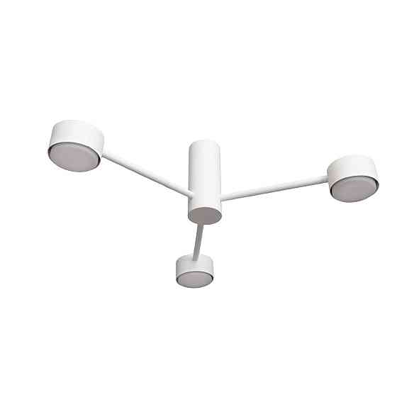 Люстра потолочная MSK Electric Copter на три круглых плафона под лампы GX53 белая NL 8041-3 WH Одесса