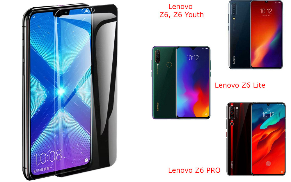 Защитное стекло NeoGlass для Lenovo Z6, Z6 Lite, Z6 PRO, Z6 Youth – ультрапрозрачное и устойчивое Киев - изображение 2
