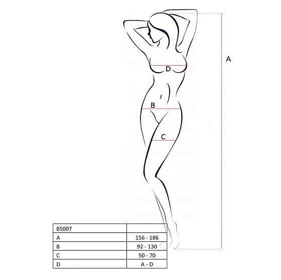 Бодістокінг Passion BS007 black, комбінезон, закриті плечі, рукав 3/4 Sex Aura Київ