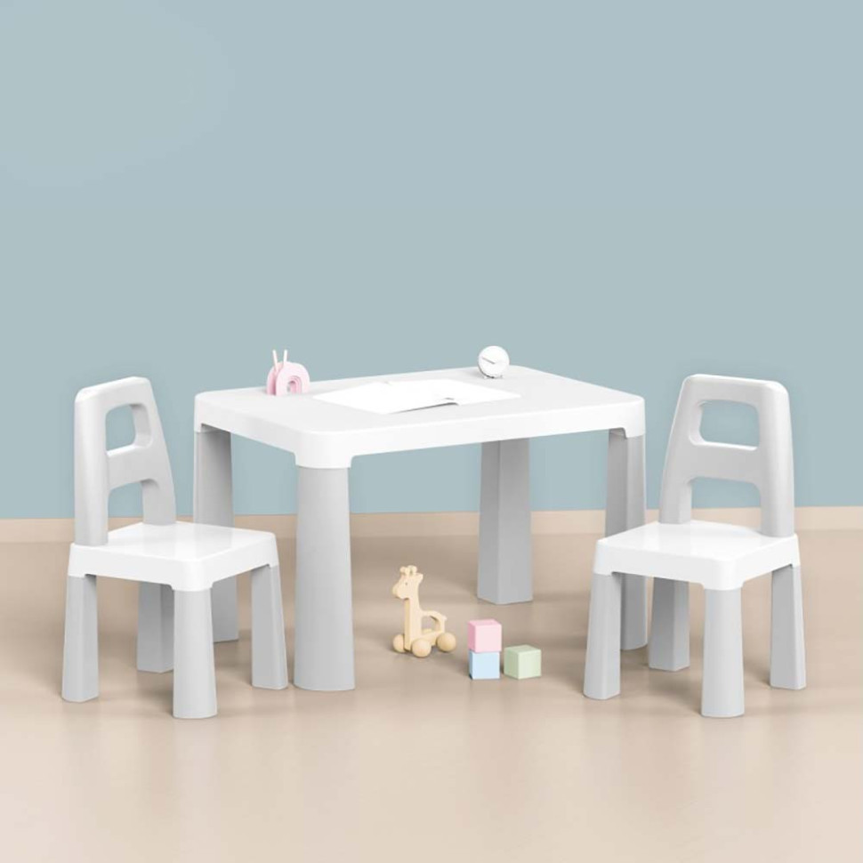 Детский стол с двумя стульями ТехноК 0150TXK светло-серый Винница - изображение 2