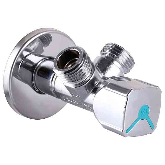 Кран шаровой угловой двойной ARCO 1/2″х 3/4″х3/4″ A80TWIN CQ4107 (000019851) Киев
