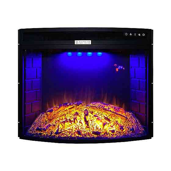 Электрокамин Royal Sky 28 (EF28C) с обогревом, со звуком, кирпичной кладкой, дровами и эффектом тления. Киев